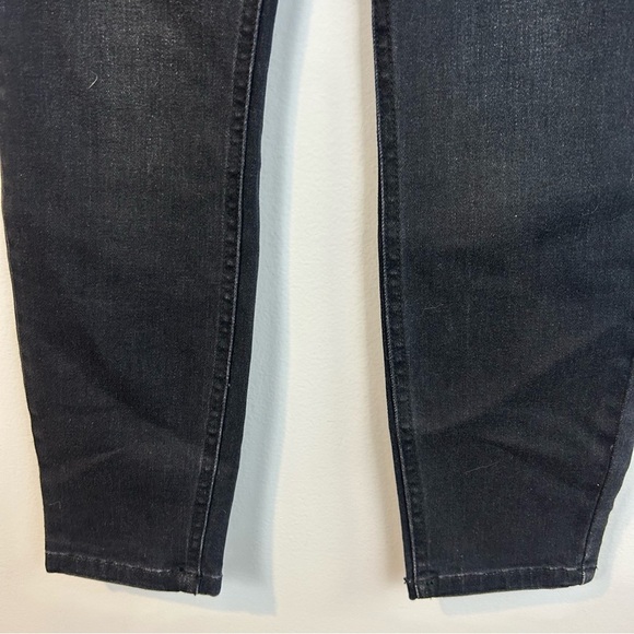 NWT Current/Elliot Fused High Waist Rocco Stiletto Black Faux Leather Jeans 25 - Picture 13 of 16